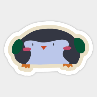 Wide Penguin Sticker